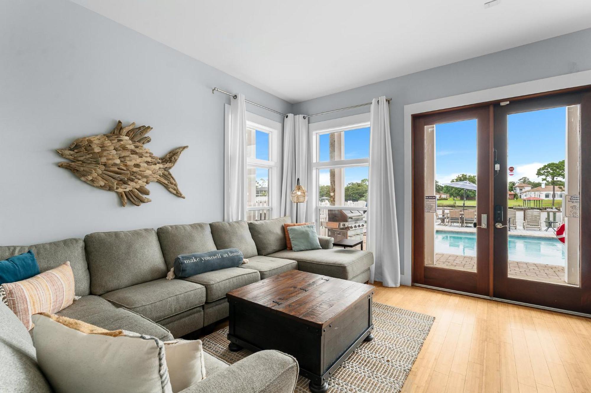 Bay Getaway! Bayfront 4br 4ba House Sleeps 12 Private Pool Boat Dock Panama City Beach